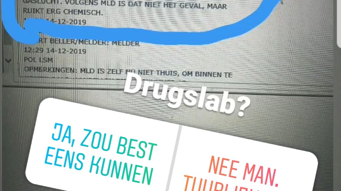 Oplettende buurtbewoners, daar is de politie maar al te blij mee. Agenten gingen dan ook op pad toen er een melding binnenkwam van een mogelijk drugslab in een flat in de Arnhemse wijk Geitenkamp. Uiteindelijk bleek er geen drugslab te zijn, maar was er wel een hilarische verklaring voor de geur...