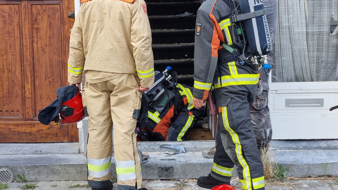 De brandweer deed een controle in de woning