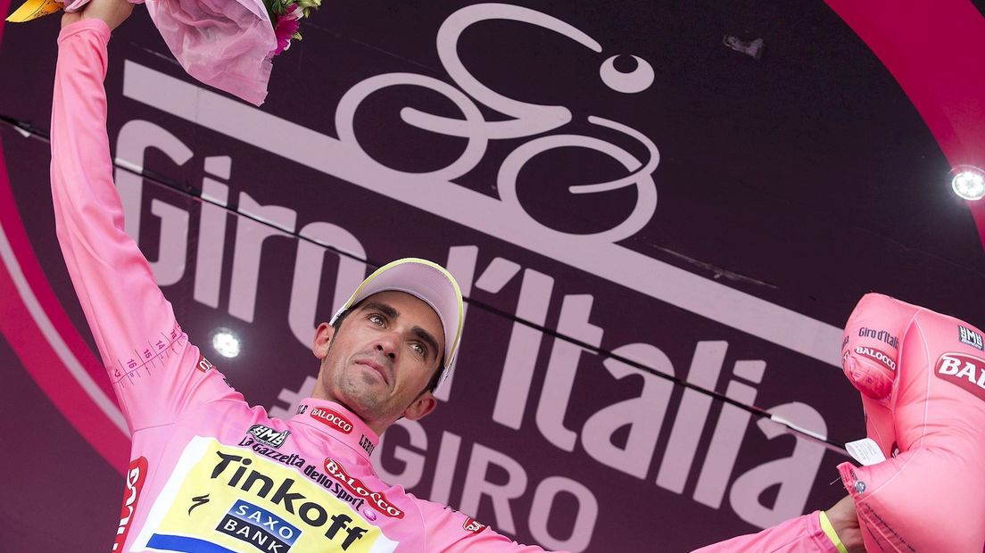 Alberto Contador won de Giro vorig jaar