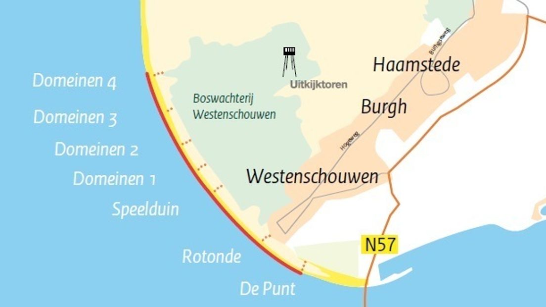 Werkzaamheden op Kop van Schouwen