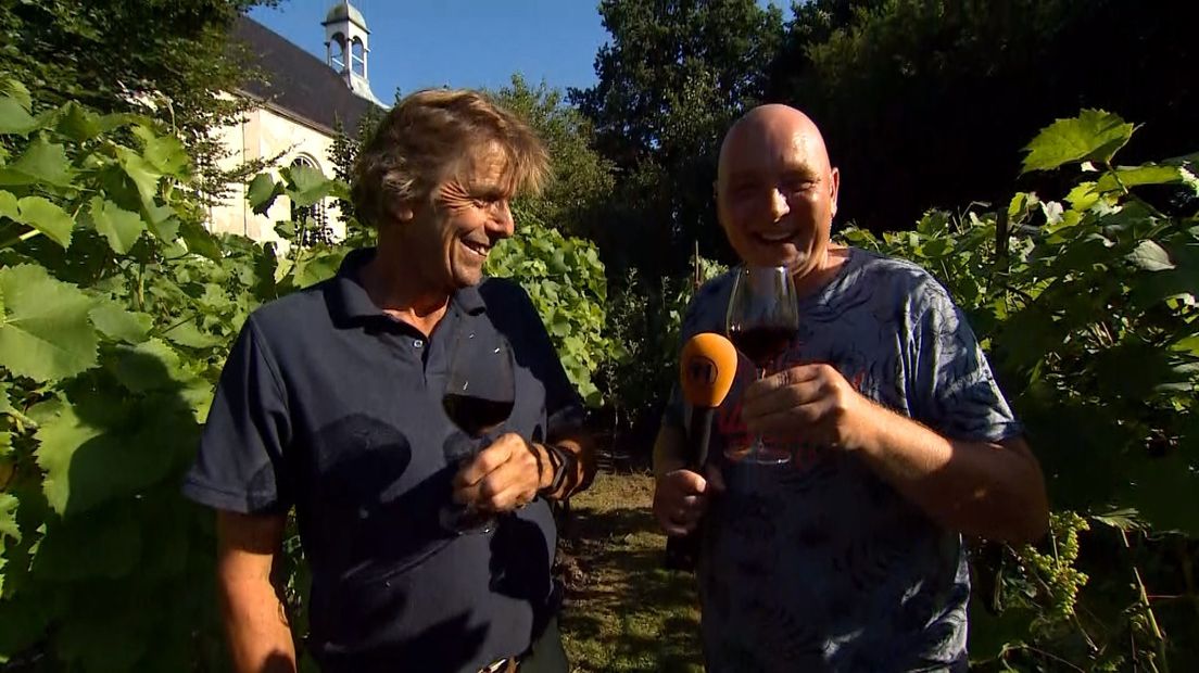 Wijnboer Jan met verslaggever Ronald (r)