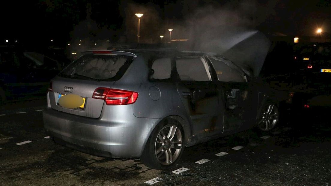 Autobrand in Enschede