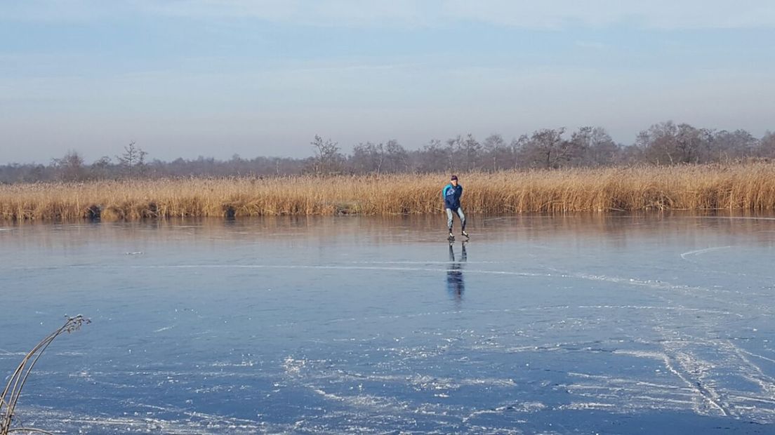Schaatsen op natuurijs