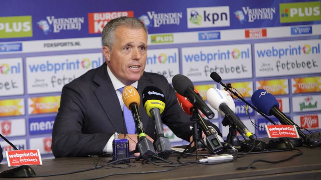Onno Jacobs tijdens de persconferentie
