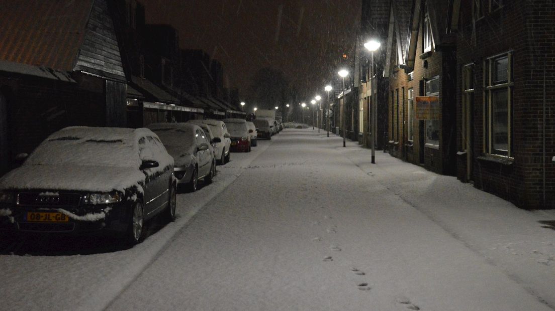 Sneeuw / sneeuwval in Steenwijk