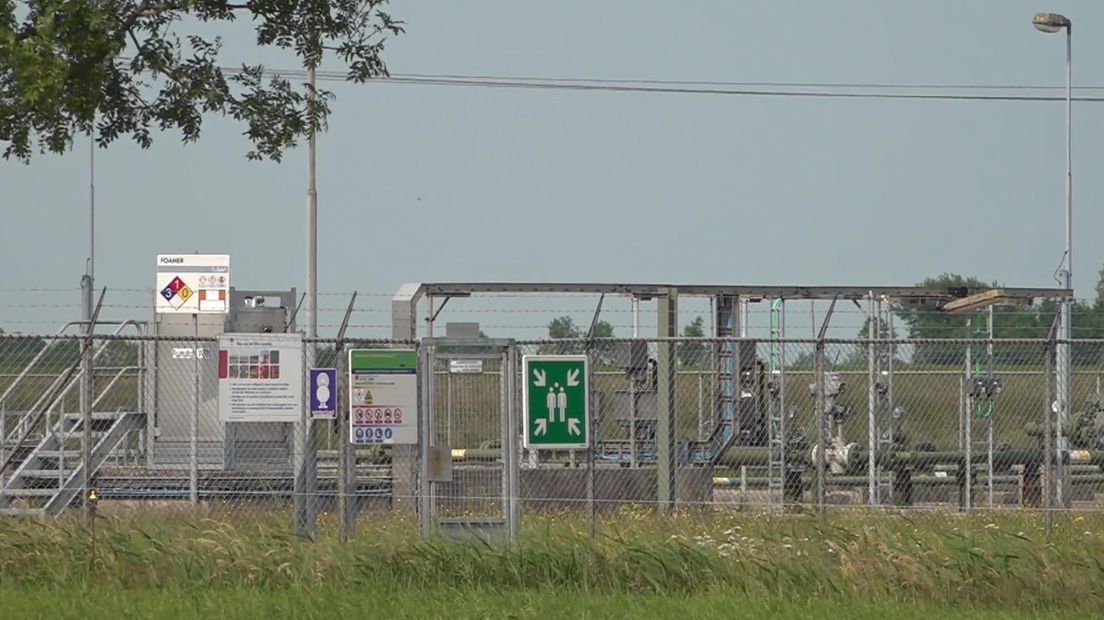 Een gaswinningsinstallatie