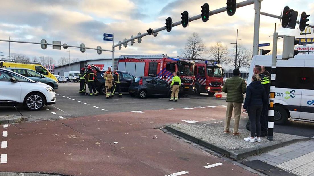 Het ongeluk gebeurde donderdagochtend op het Sontplein in de stad Groningen