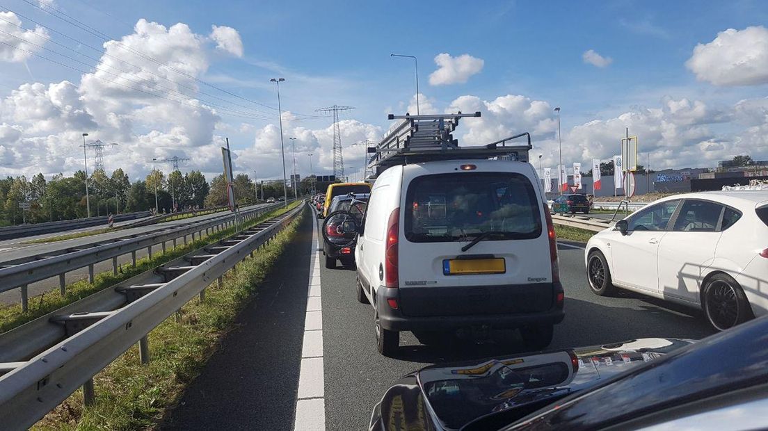 File op de westelijke ring (archief)