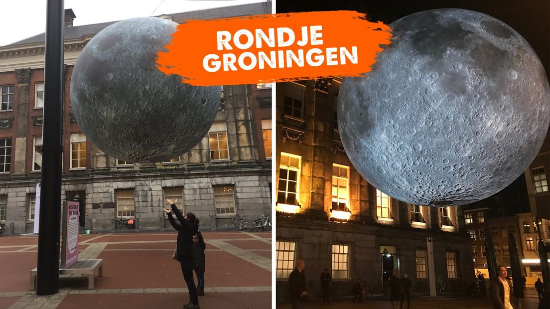 Foto's van de maan op social media