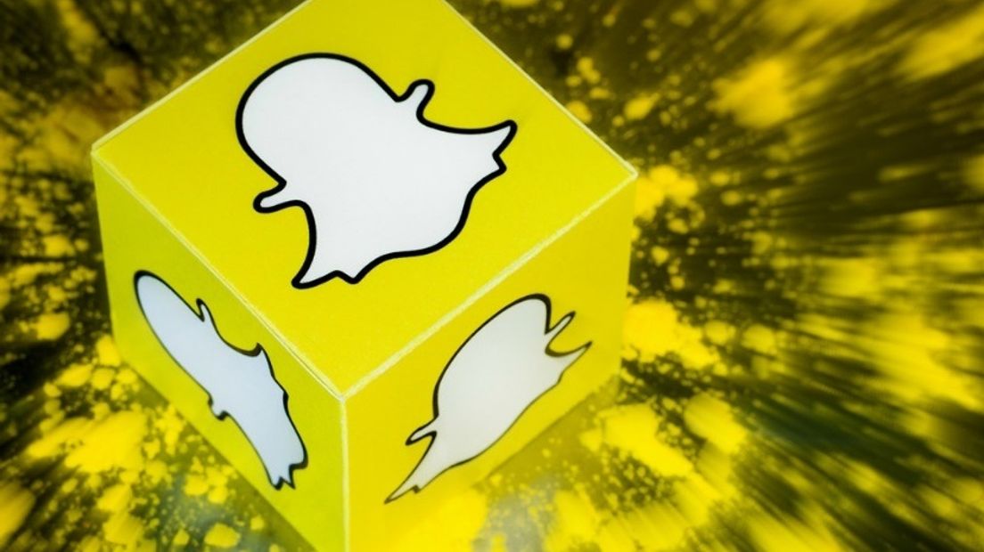 Kubus met Snapchat-logo