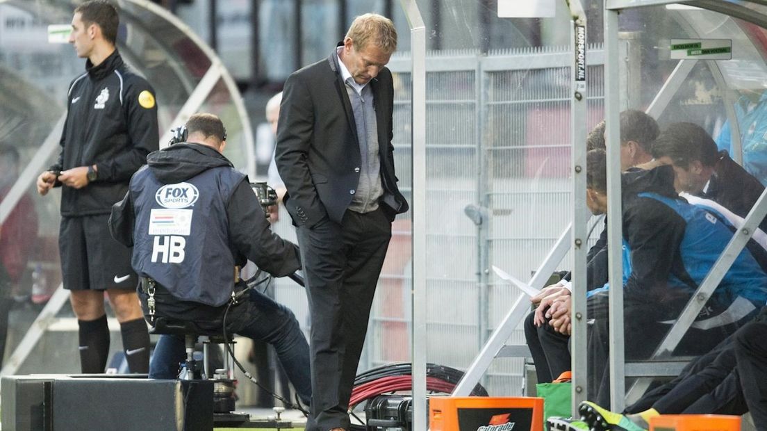 Jan de Jonge tijdens het duel met Excelsior