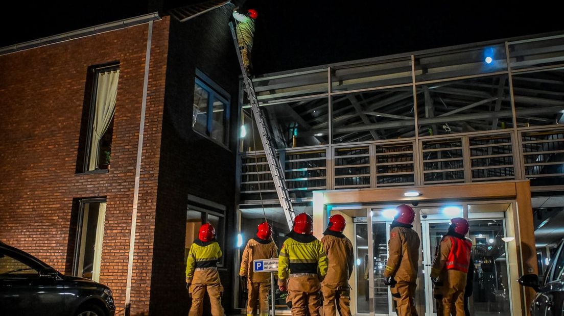 Brandweer aan het werk in Harkstede