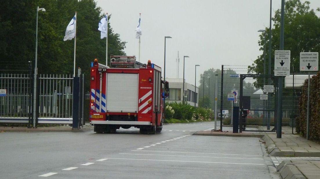 Brandweer bij Urenco in Almelo