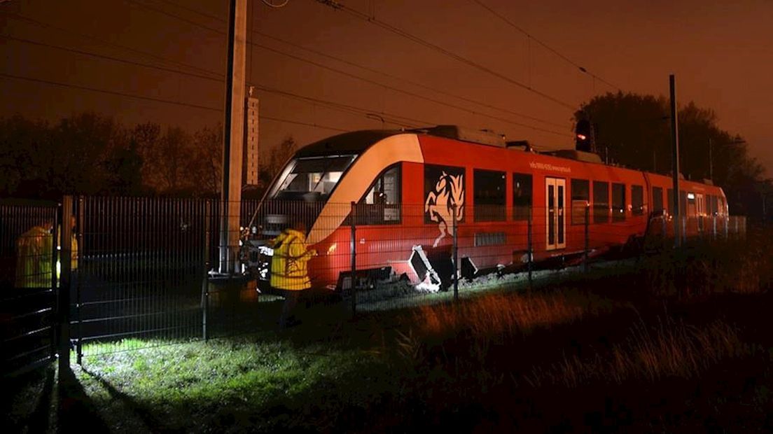 Beschadigde trein Zutphen
