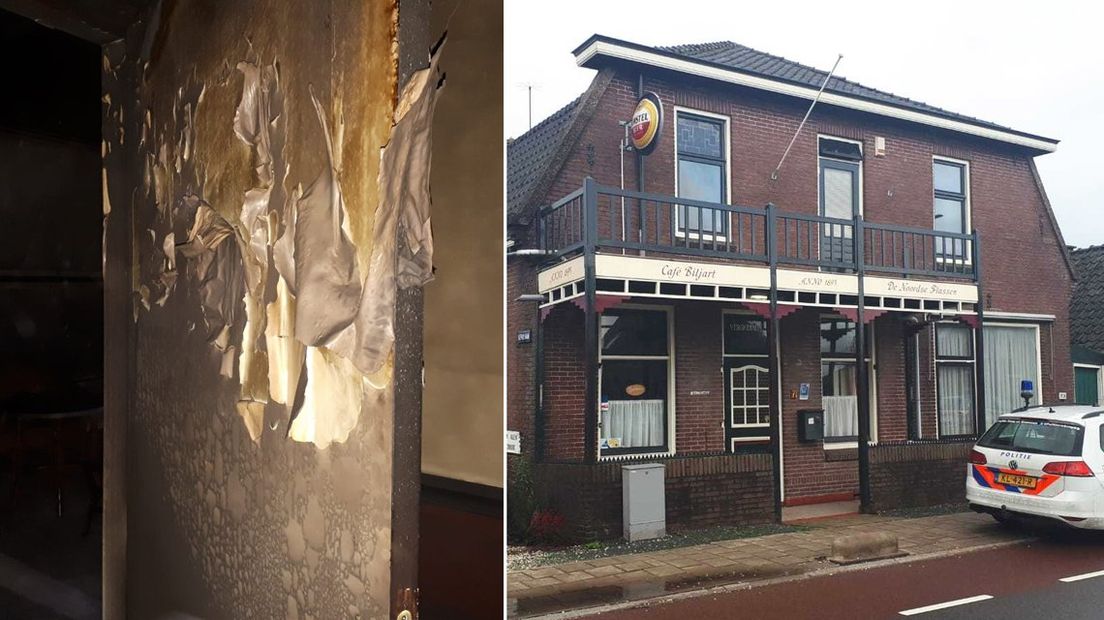 In het pand is brandschade.