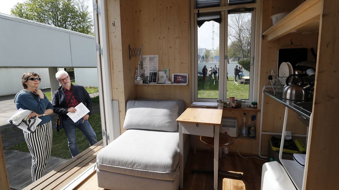 Het interieur van een Tiny House.
