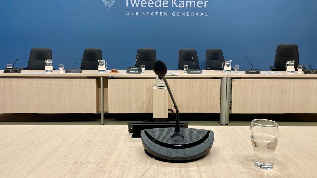 De enquetezaal van de Tweede Kamer
