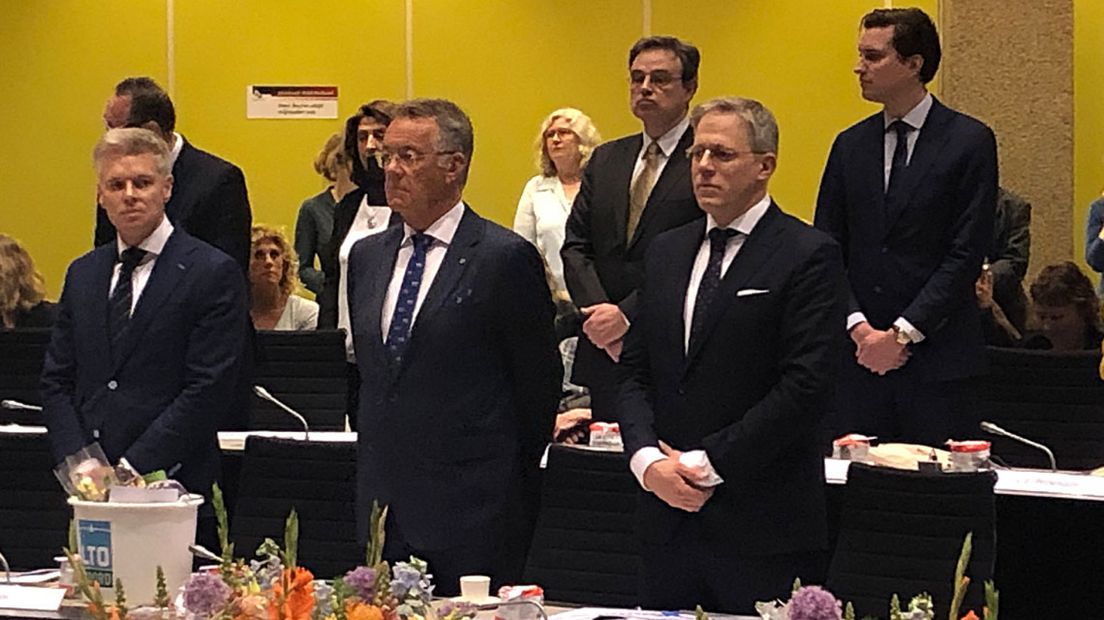FvD-fractie: vlnr Roos, Beukering, Sandmann