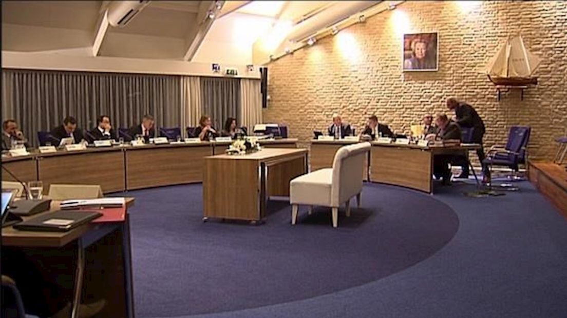 De gemeenteraadszaal van Urk