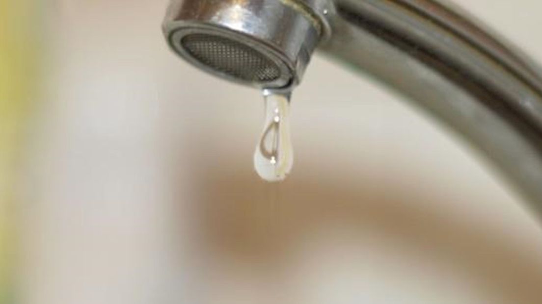 Breuk in waterleiding