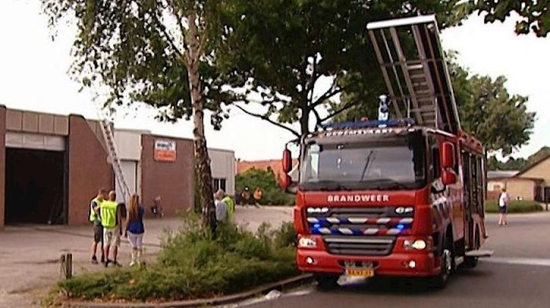 Kleine brand bij magazijn Wehkamp in Dedemsvaart