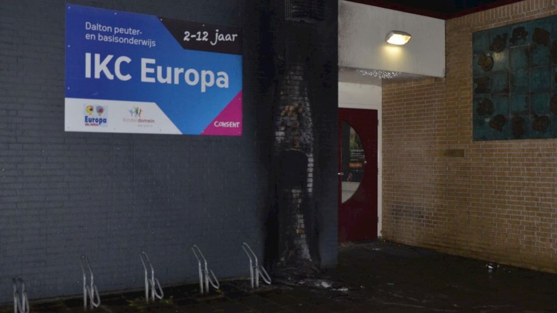 Brandstichting bij basisschool Enschede