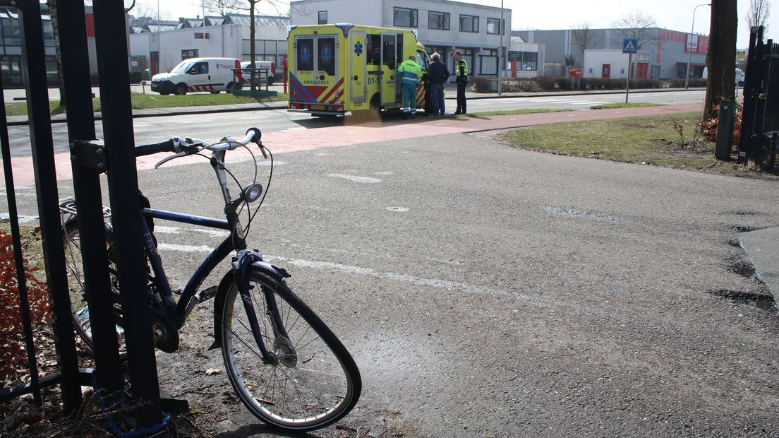 De gewonde fietser werd overgebracht naar het UMCG