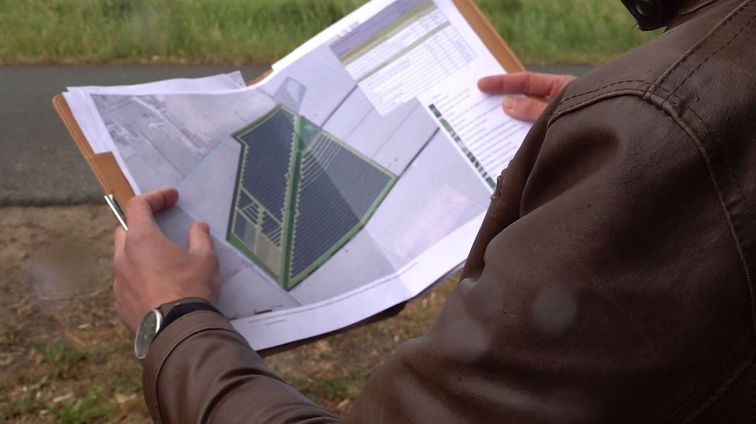 Zo komt het zonnepark Nergena aan de Dijkgraaf er uit te zien, als het doorgaat.