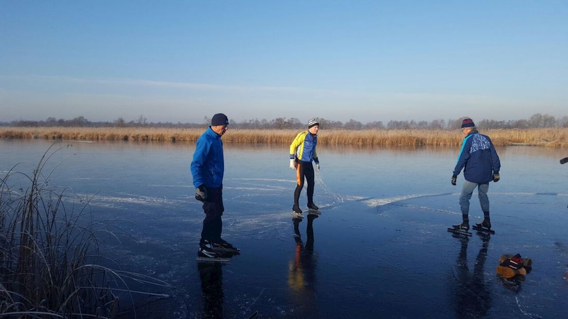 Schaatsen op natuurijs