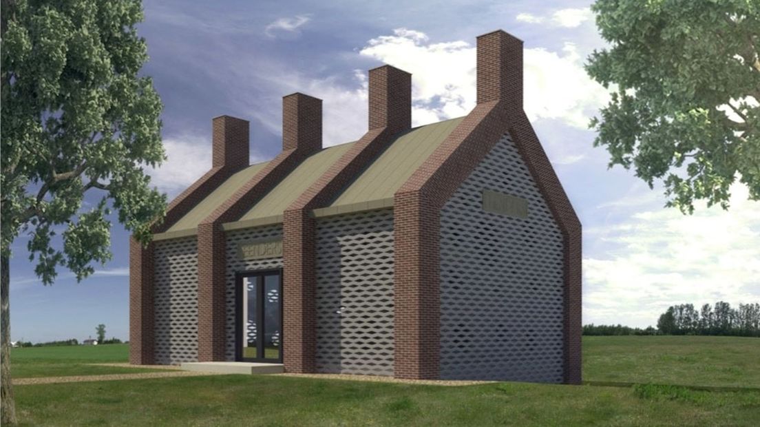 Zo komt het monumentale gemaal Leenders er uit te zien (Rechten: Waterschap Drents Overijsselse Delta)