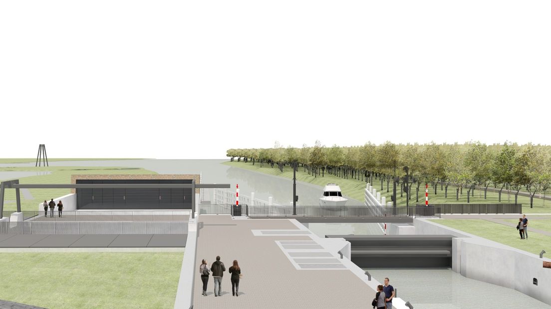 Dit is het ontwerp voor de nieuwe waterwerken in Zoutkamp - RTV Noord