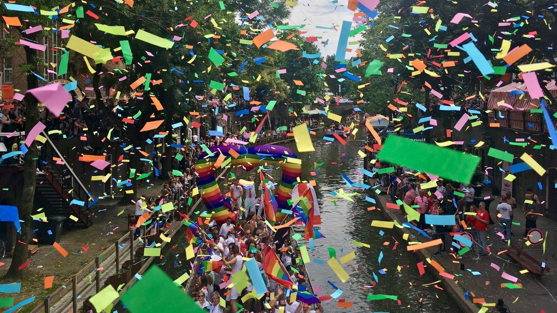 Kleurrijk Utrecht tijdens Canal pride