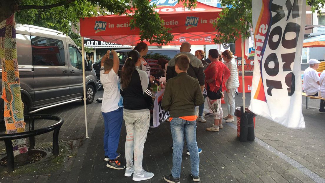 Actie tegen reorganisatie HWW van afgelopen maandag