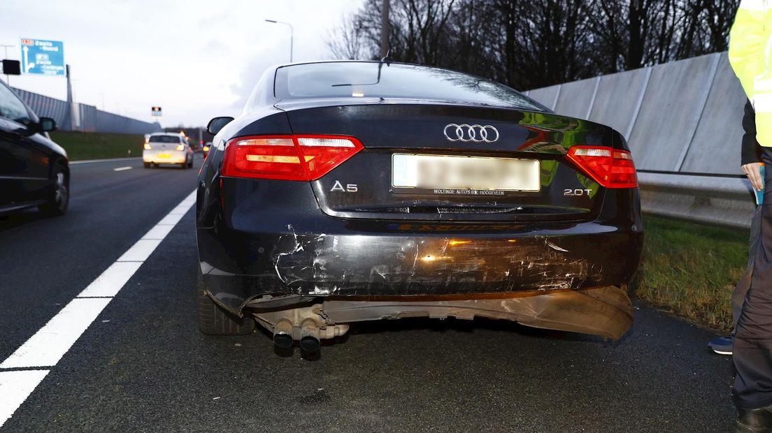 Ongeluk op A28 bij Zwolle