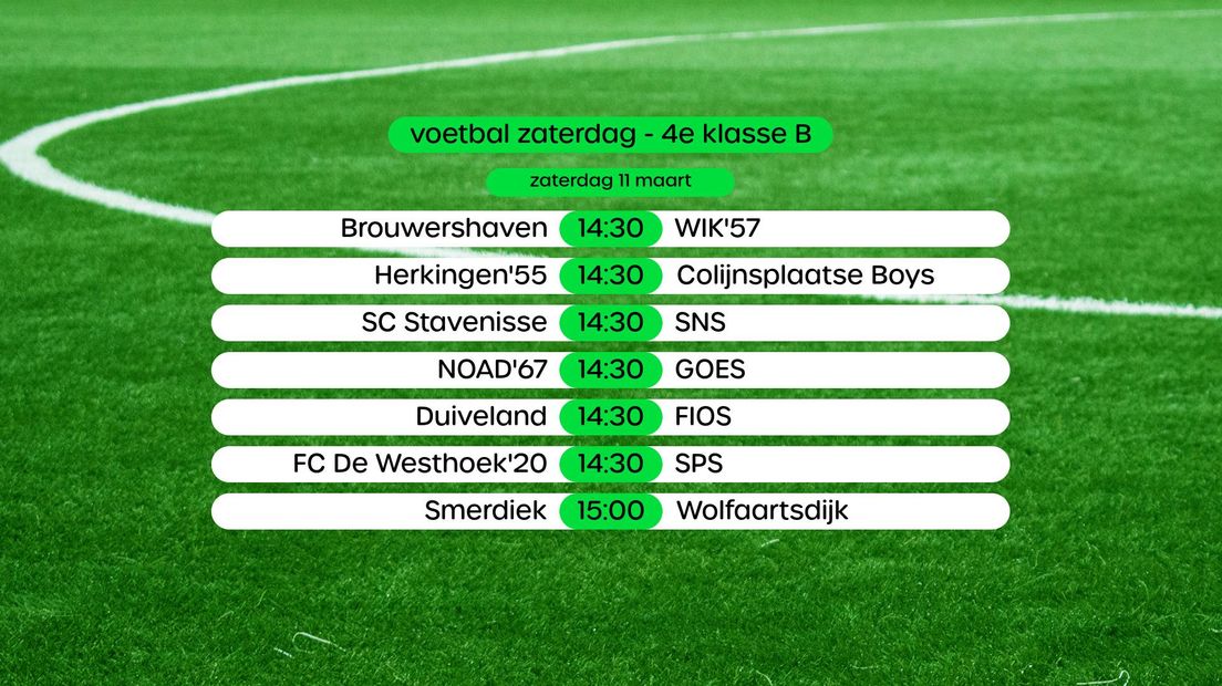 Programma 4e klasse B, swipe voor stand