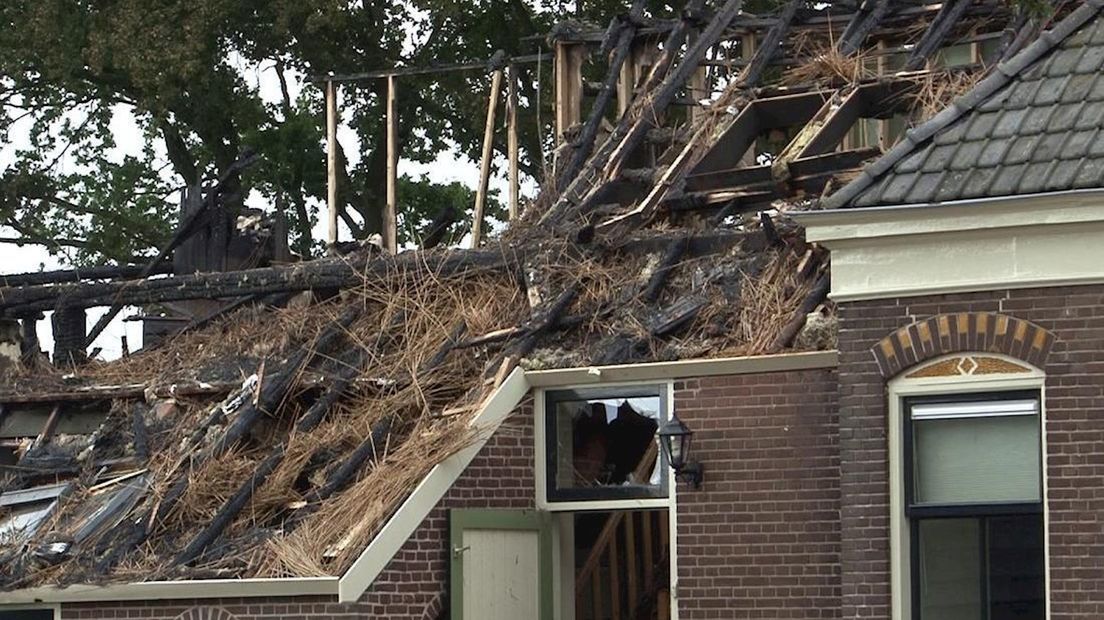 Eén van de branden in IJhorst