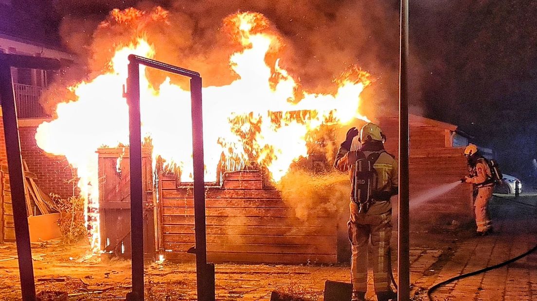 Brand in schuurtje Assen