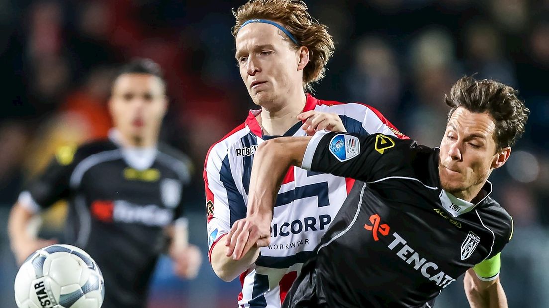 Fledderus kreeg zijn vijfde geel tegen Willem II