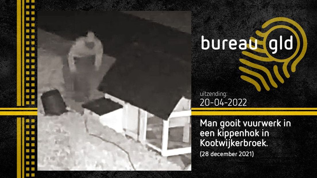 Vuurwerk vernielt kippenhok, wie is deze man?