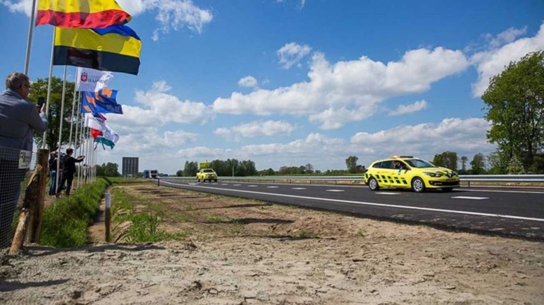 De opening van de N18 in 2018.