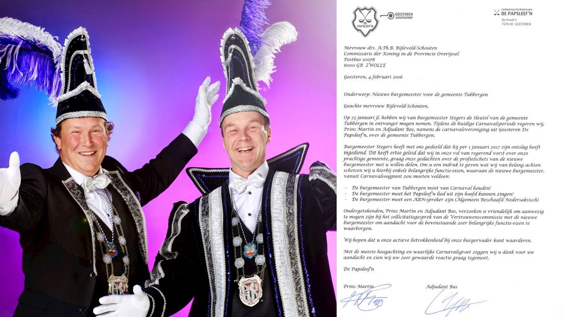 Prins Martin, Adjudant Bas en de brief