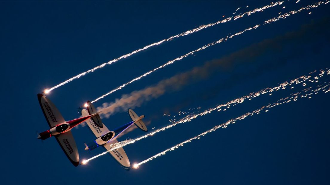 De Scheveningen Light Air Show is afgelast vanwege het slechte weer dat verwacht wordt