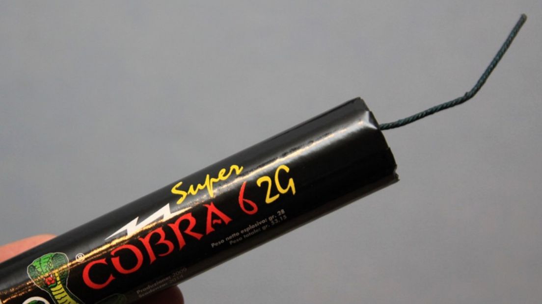Een voorbeeld van illegaal vuurwerk