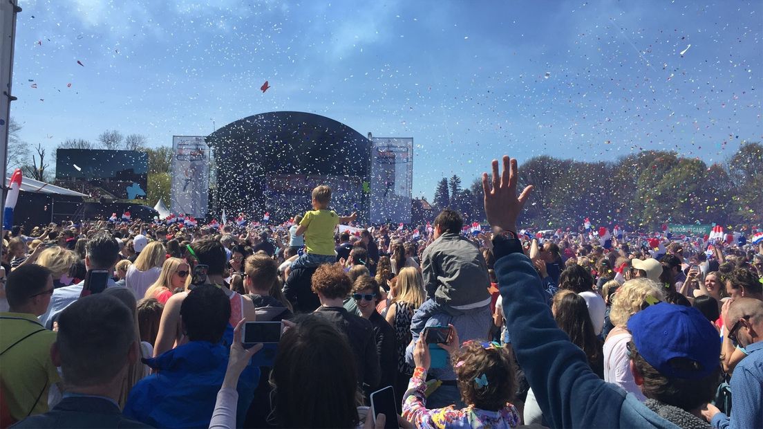 Het Bevrijdingsfestival in het Stadspark in Groningen