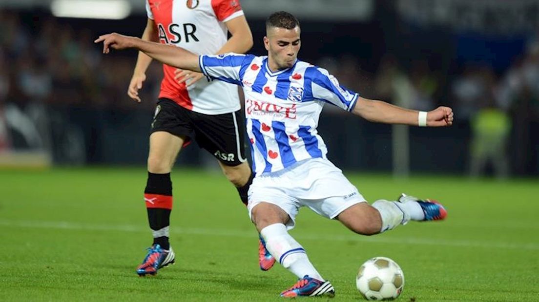 Oussama Tannane in het shirt van SC Heerenveen