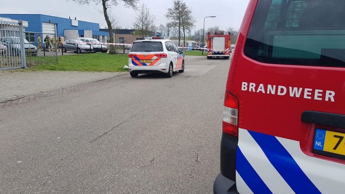 Gaslek op Euregio Bedrijvenpark in Enschede