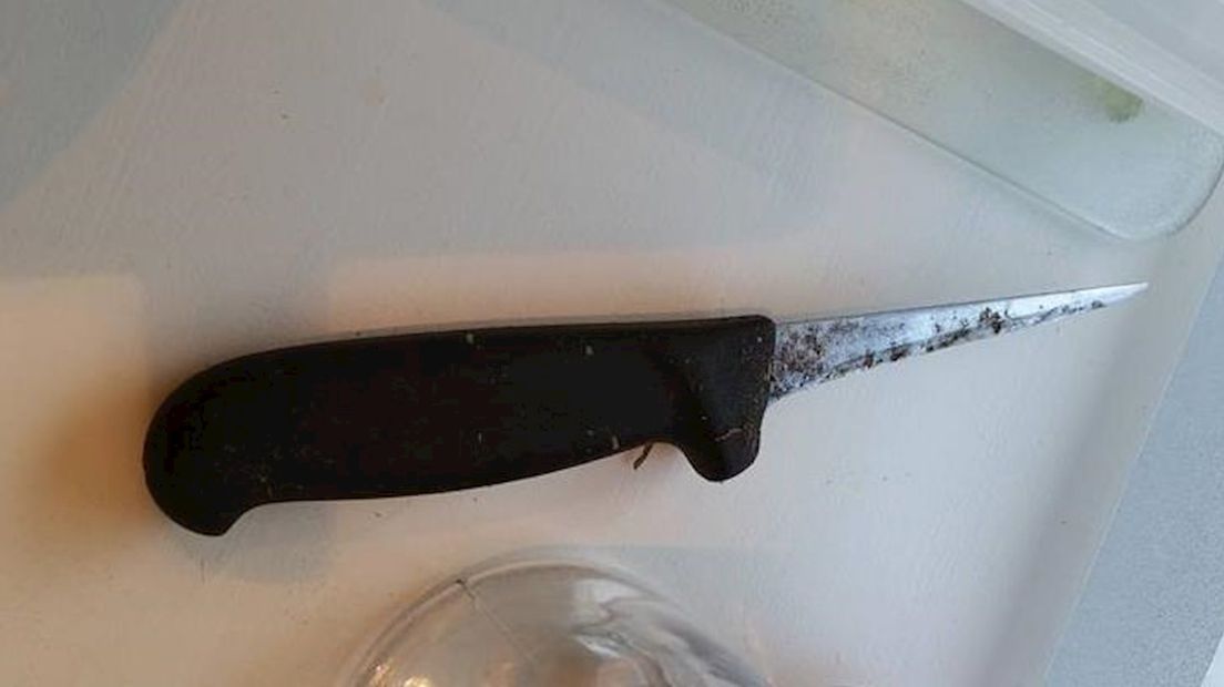 Het mes dat gevonden werd