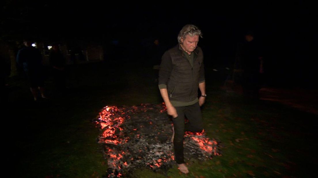 Willem te Molder loopt over vuur