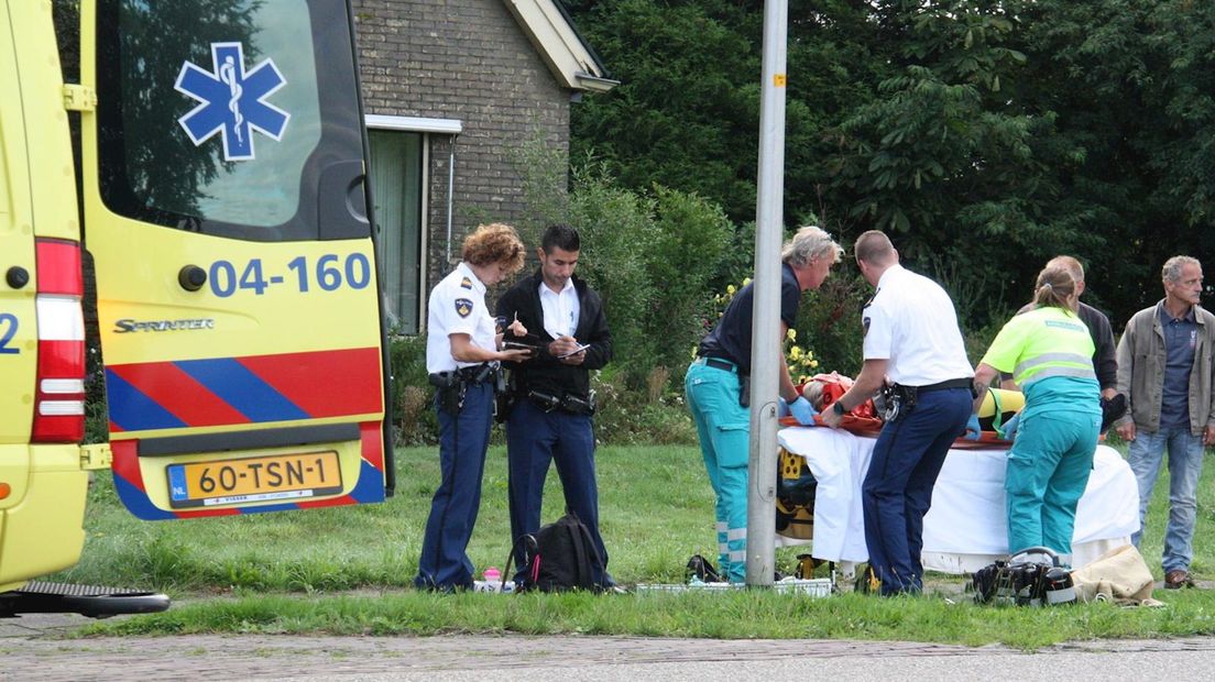 Fietster gewond na aanrijding met auto