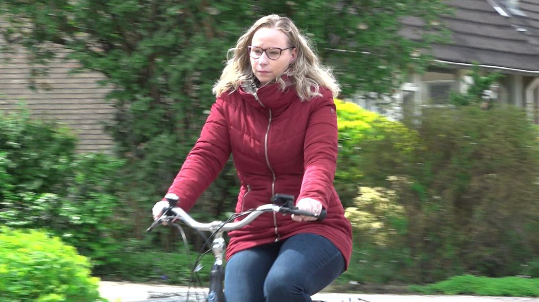Dankzij een elektrische fiets kan ze meer